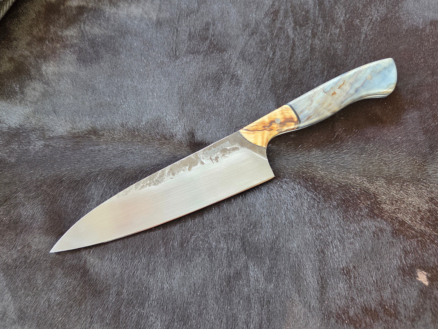 Handcrafted 1084 Mono steel chefs knife
