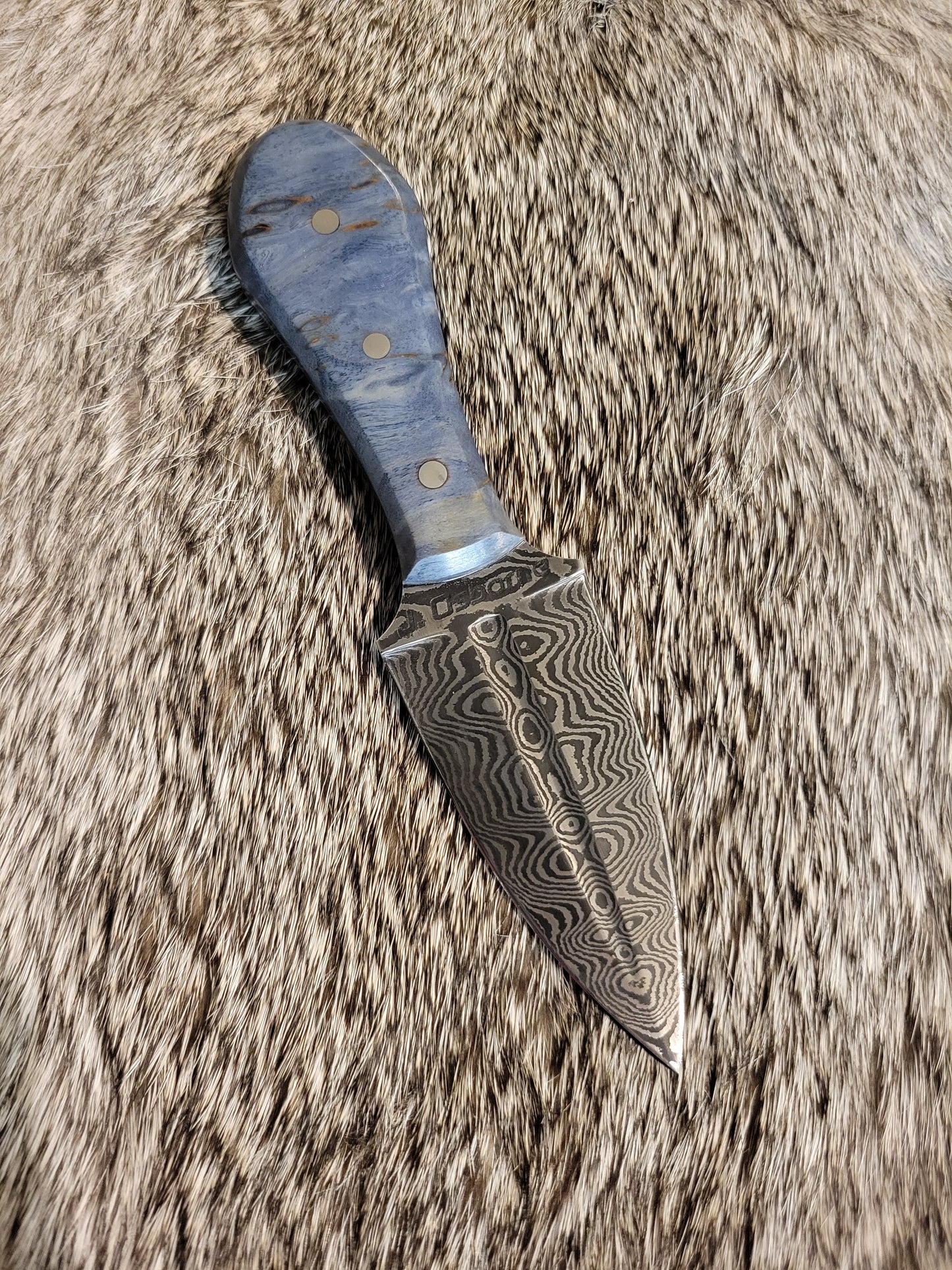 60 layer Handcrafted Damascus EDC/Self-Defense Dagger