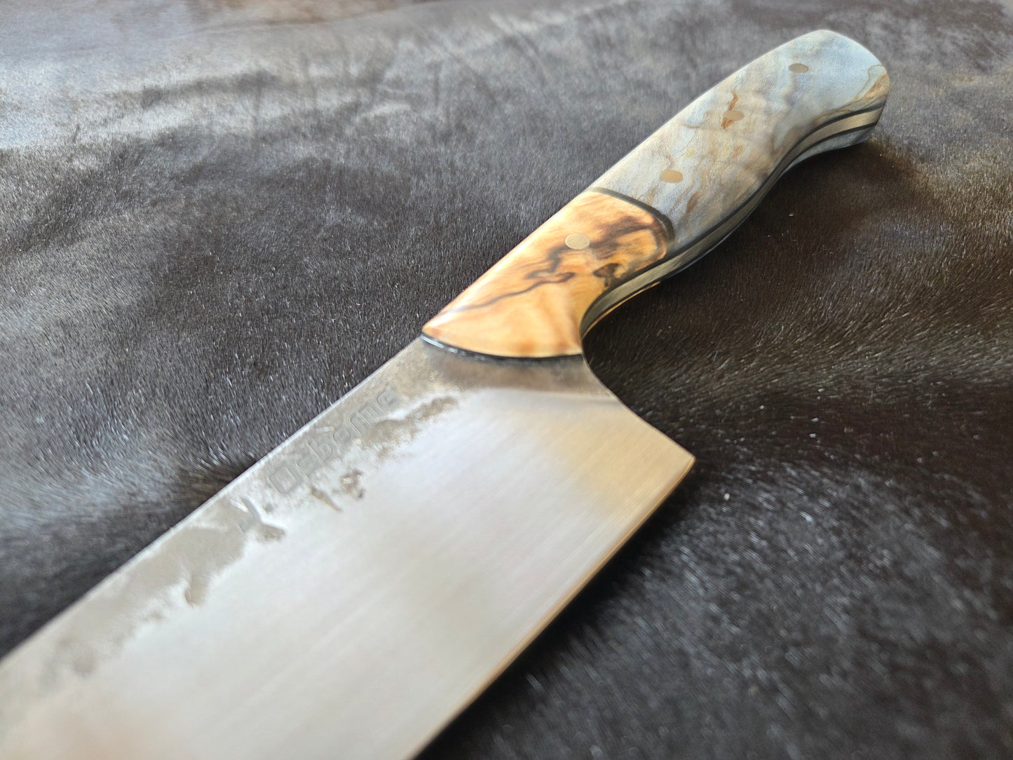 Handcrafted 1084 Mono steel chefs knife