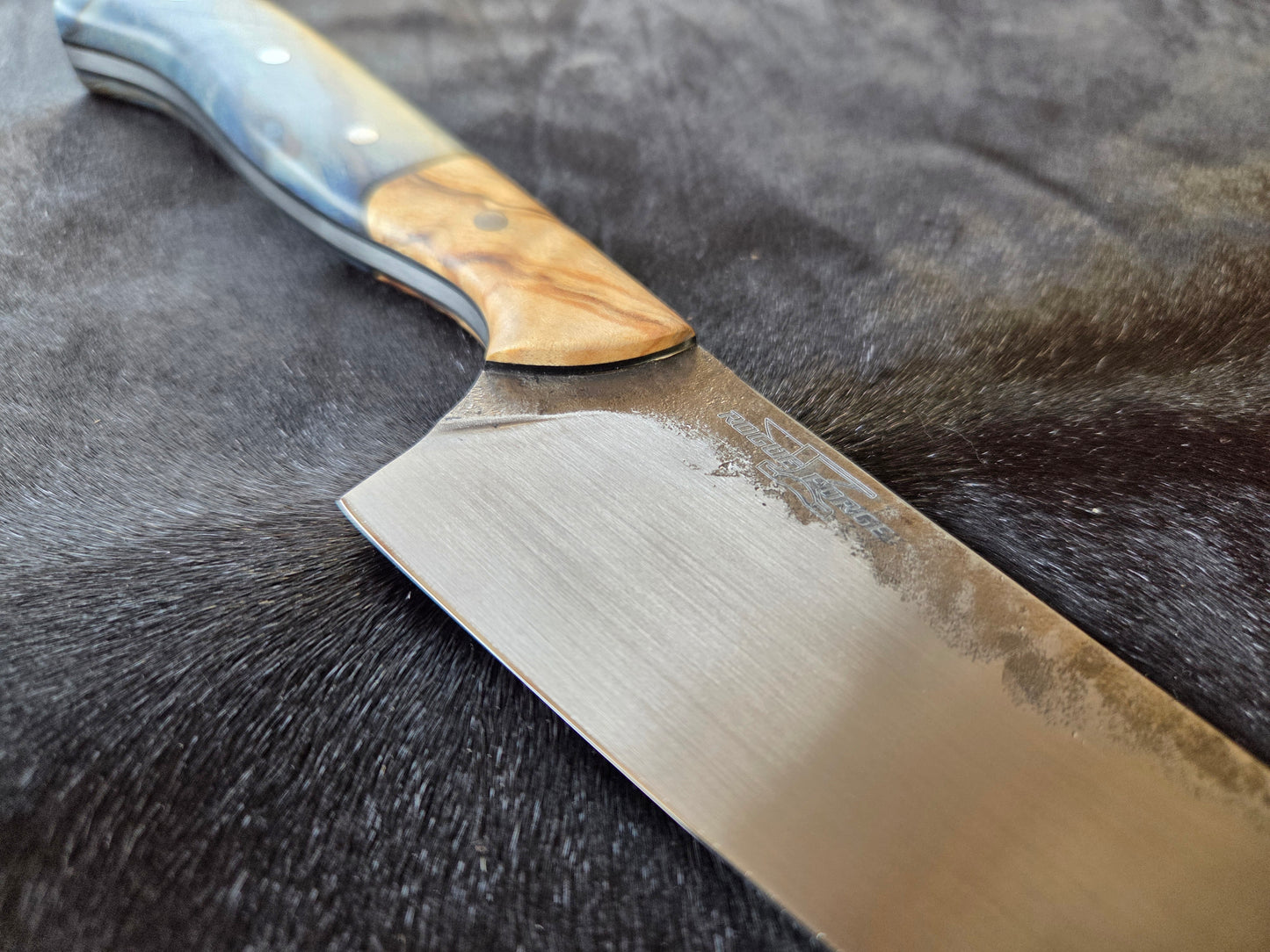 Handcrafted 1084 Mono steel chefs knife