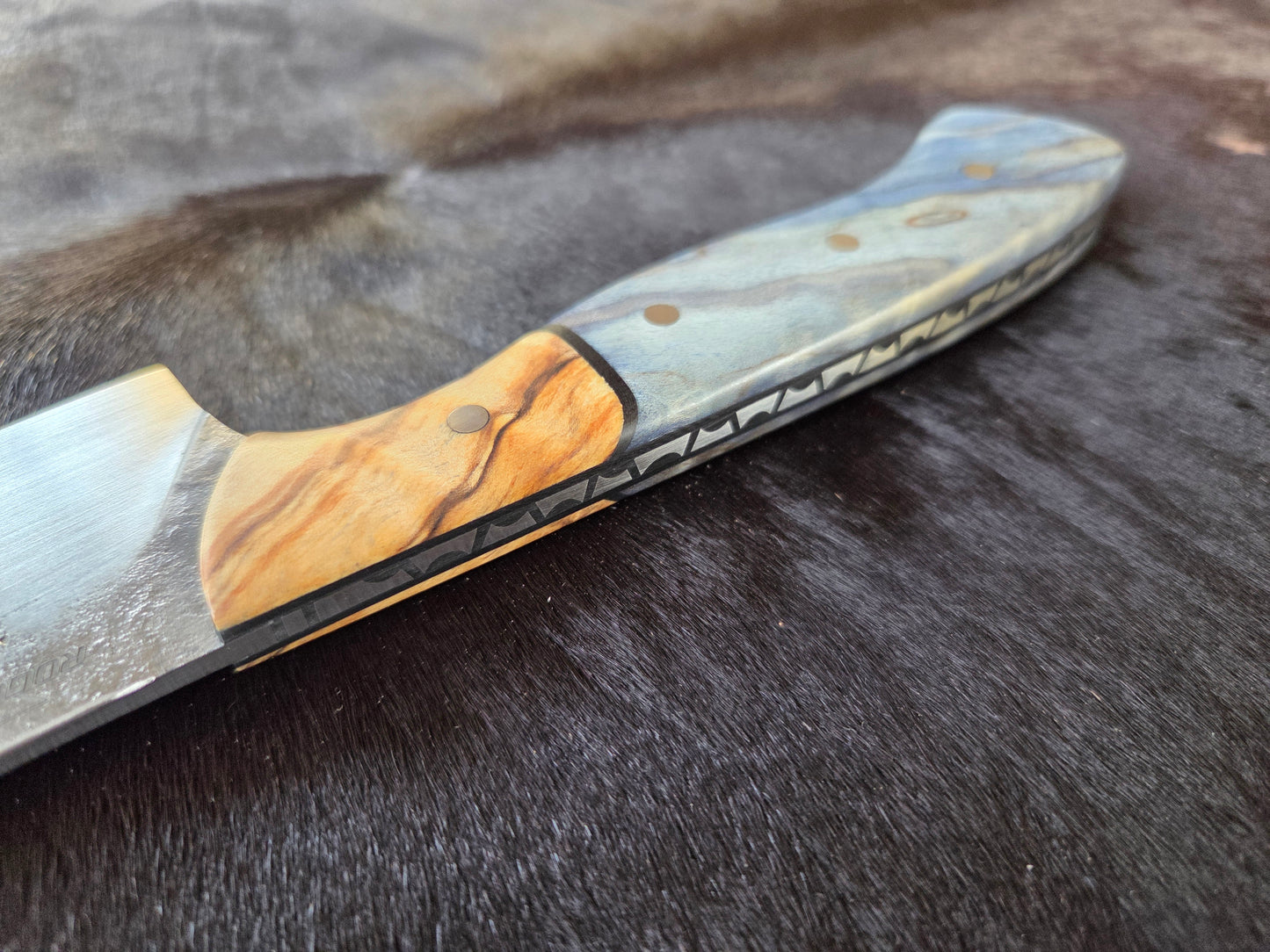 Handcrafted 1084 Mono steel chefs knife