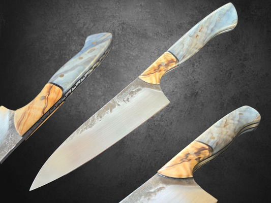 Handcrafted 1084 Mono steel chefs knife